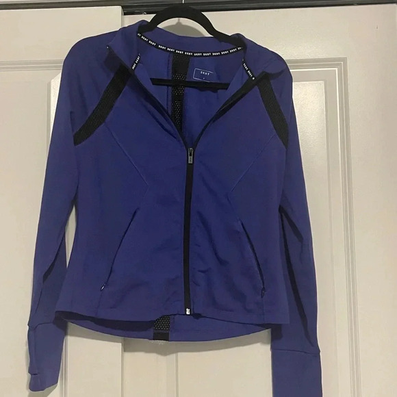 DKNY Blue athletic‎ jacket size medium - Picture 1 of 4